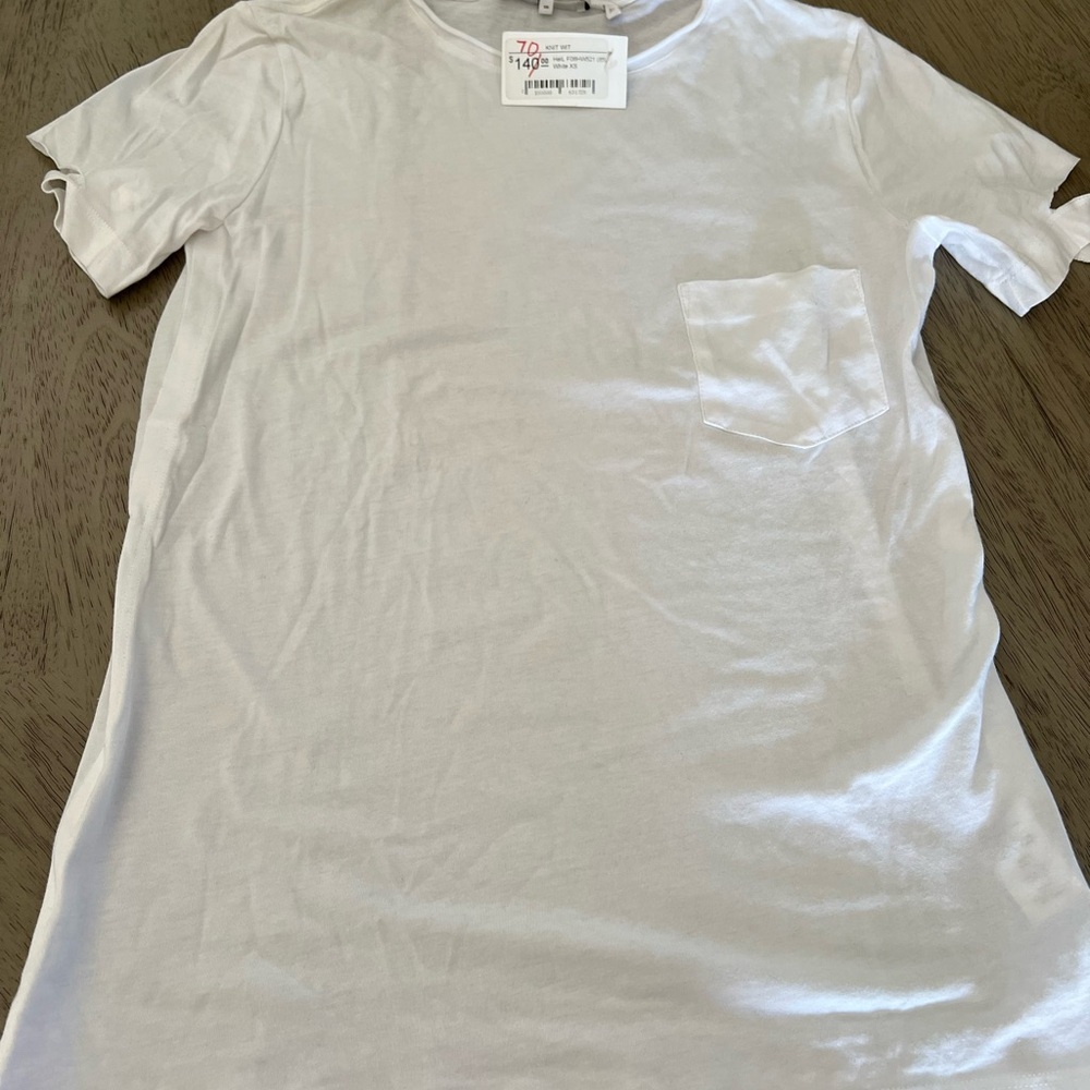 Hemlut lang t shirt xs new with tags  distressed cuffs